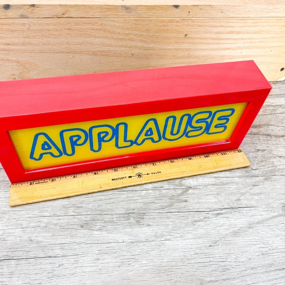 Vintage Applause Sign Light‎ Up Battery Power Studio Audience Lamp